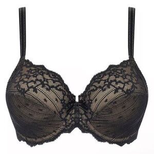 Chantelle Rive Gauche Full Coverage Unlined‎ Bra Lace Lined Underwire